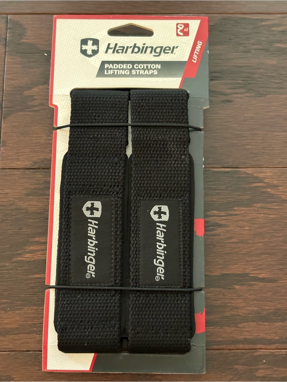 Harbinger Padded Cotton Lifting Straps Neotek Grip Support 21.5” x 1.5” NEW